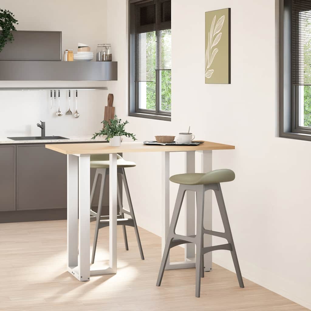 2 db fehér acél bárasztal lábak t-alakú 40x35x(101-102) cm