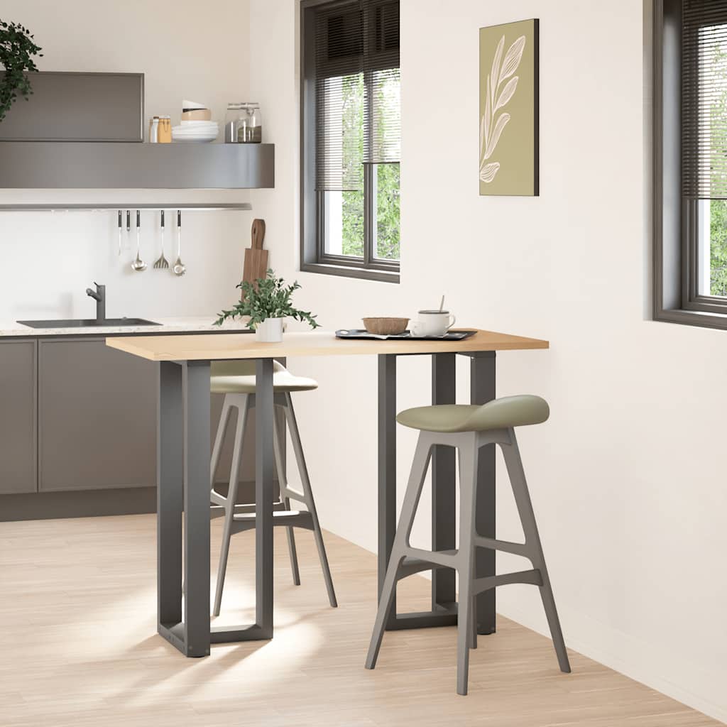 2 db antracit acél bárasztal lábak t-alakú 40x35x(101-102) cm