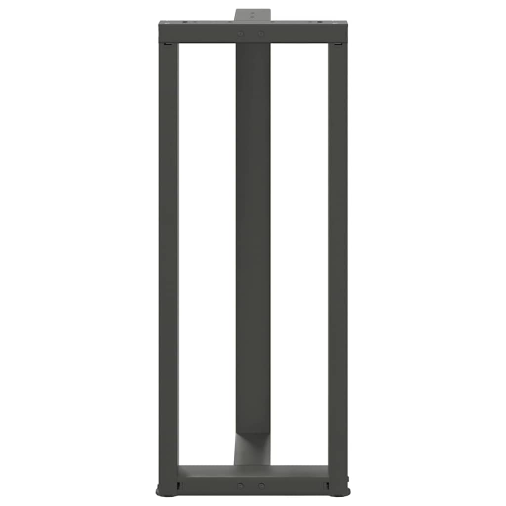 2 db antracit acél bárasztal lábak t-alakú 40x35x(101-102) cm