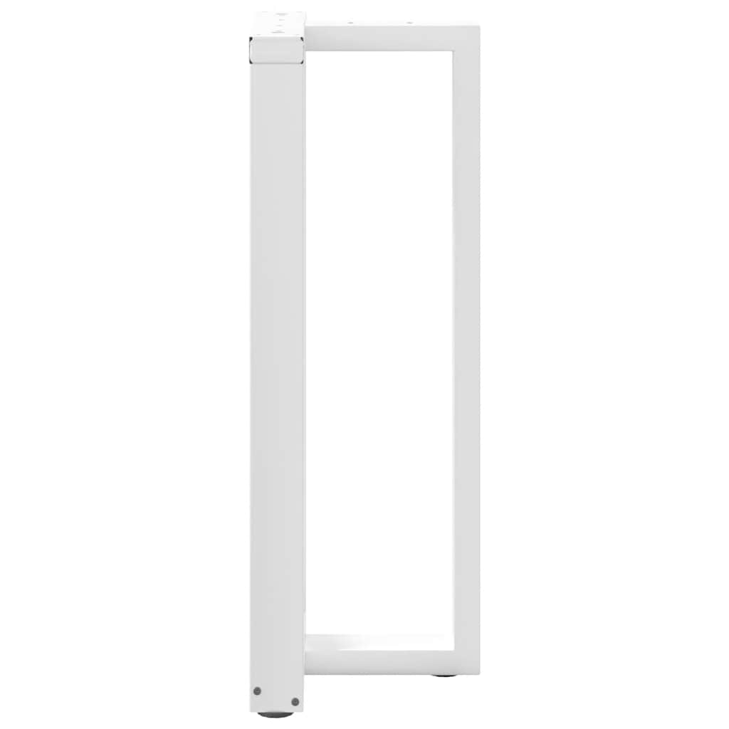 2 db fehér acél bárasztal lábak t-alakú 50x35x(101-102) cm