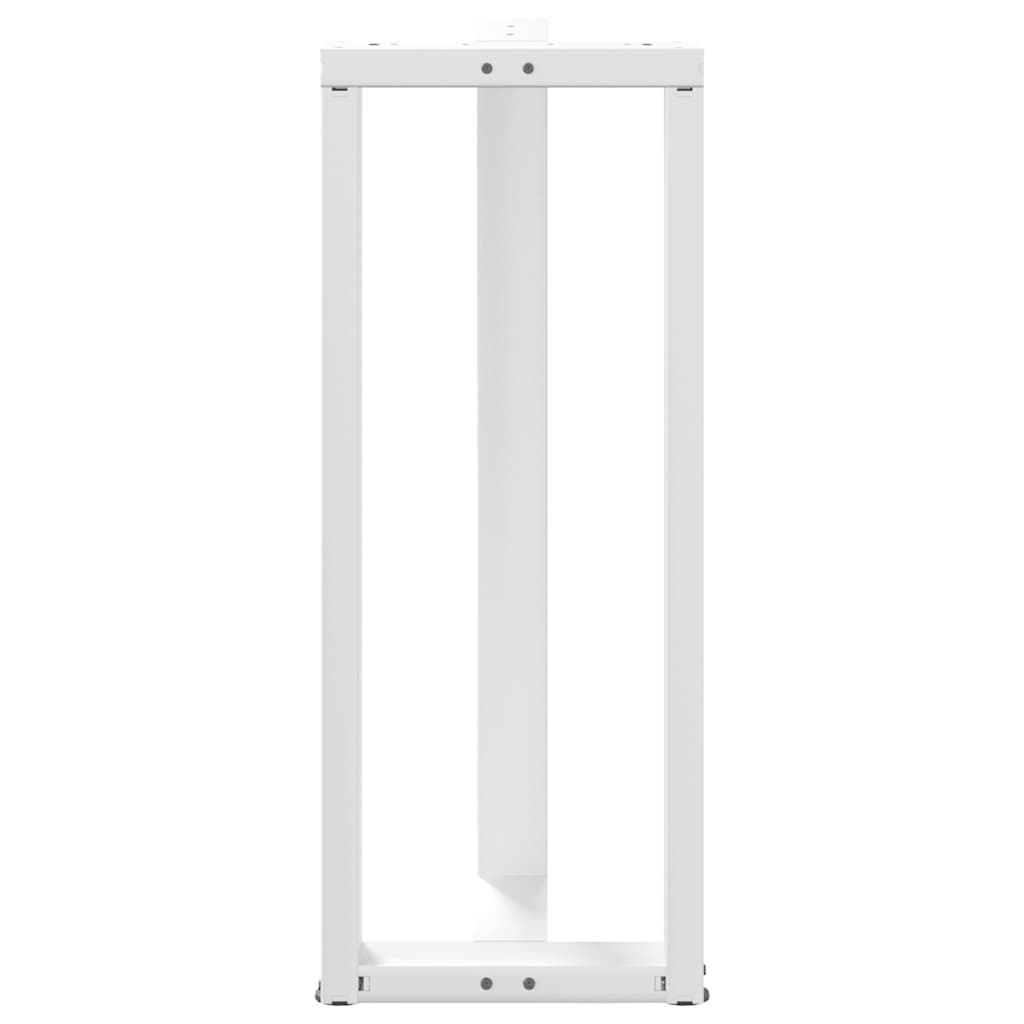 2 db fehér acél bárasztal lábak t-alakú 50x35x(101-102) cm