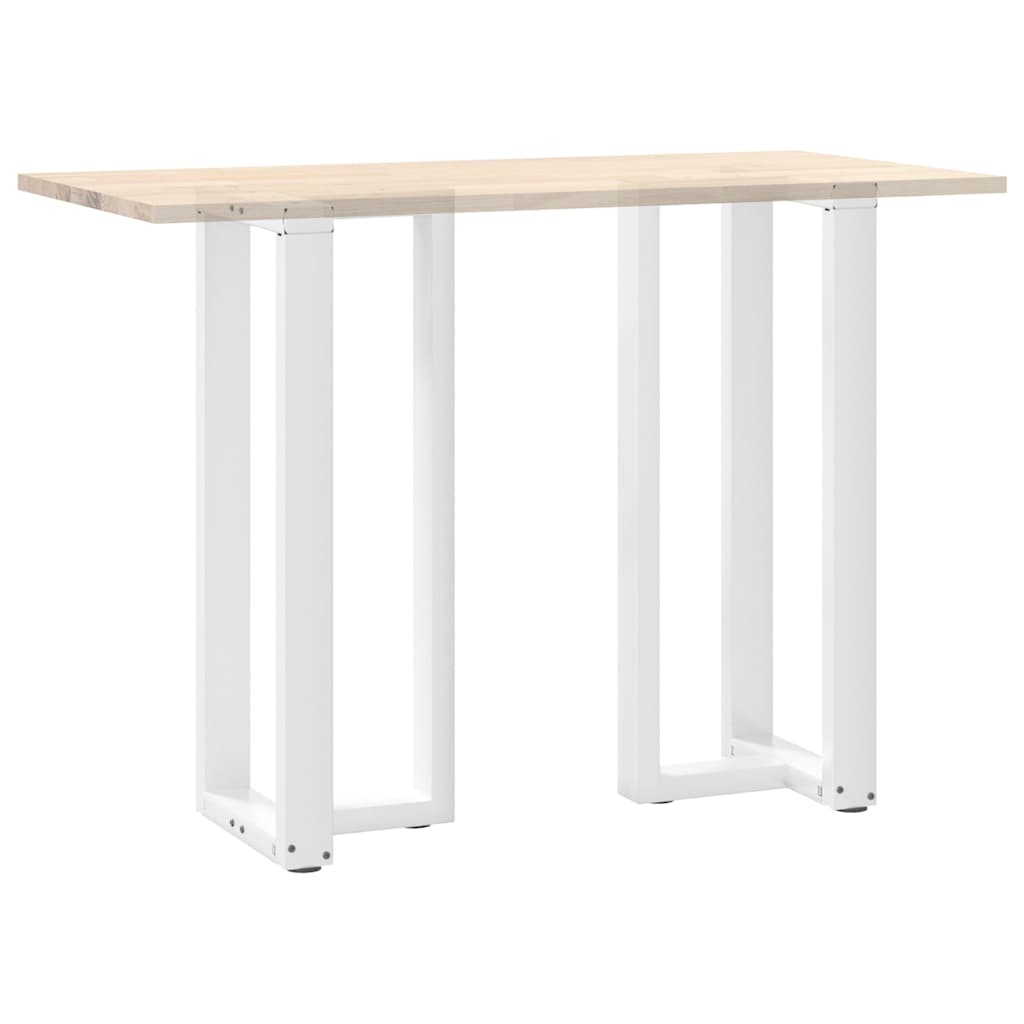 2 db fehér acél bárasztal lábak t-alakú 50x35x(101-102) cm