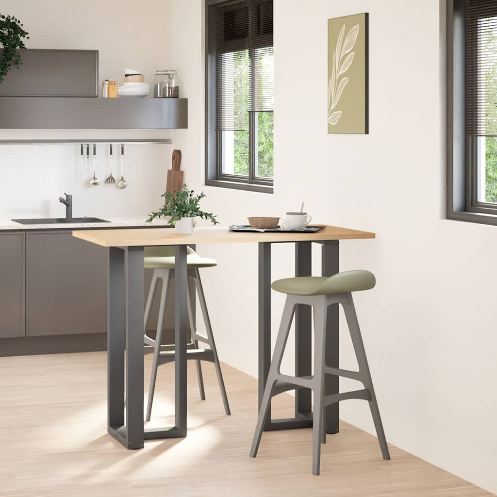 2 db antracit acél bárasztal lábak t-alakú 50x35x(101-102) cm