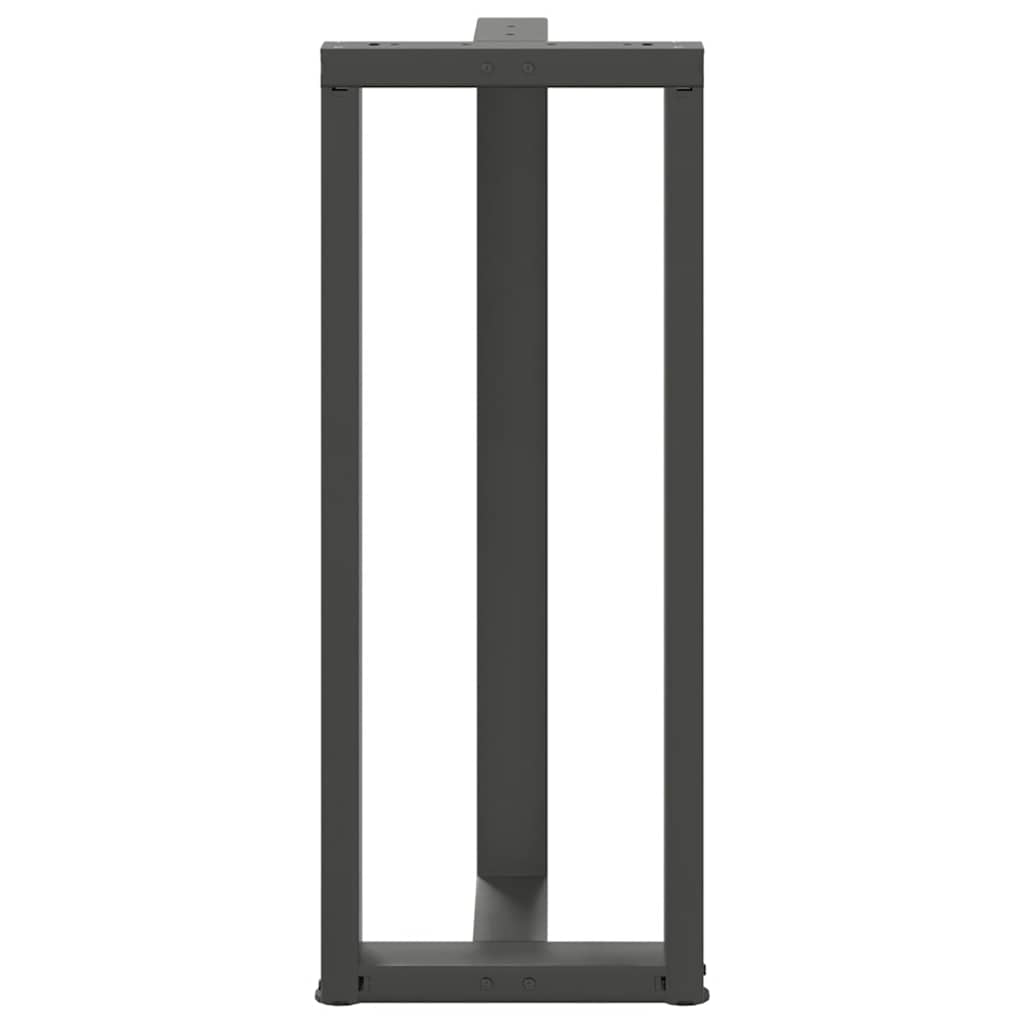 2 db antracit acél bárasztal lábak t-alakú 50x35x(101-102) cm