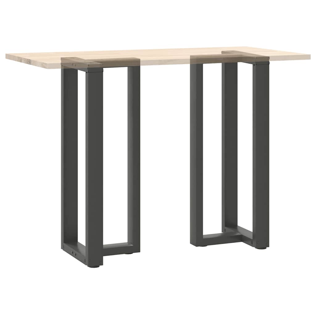 2 db antracit acél bárasztal lábak t-alakú 50x35x(101-102) cm
