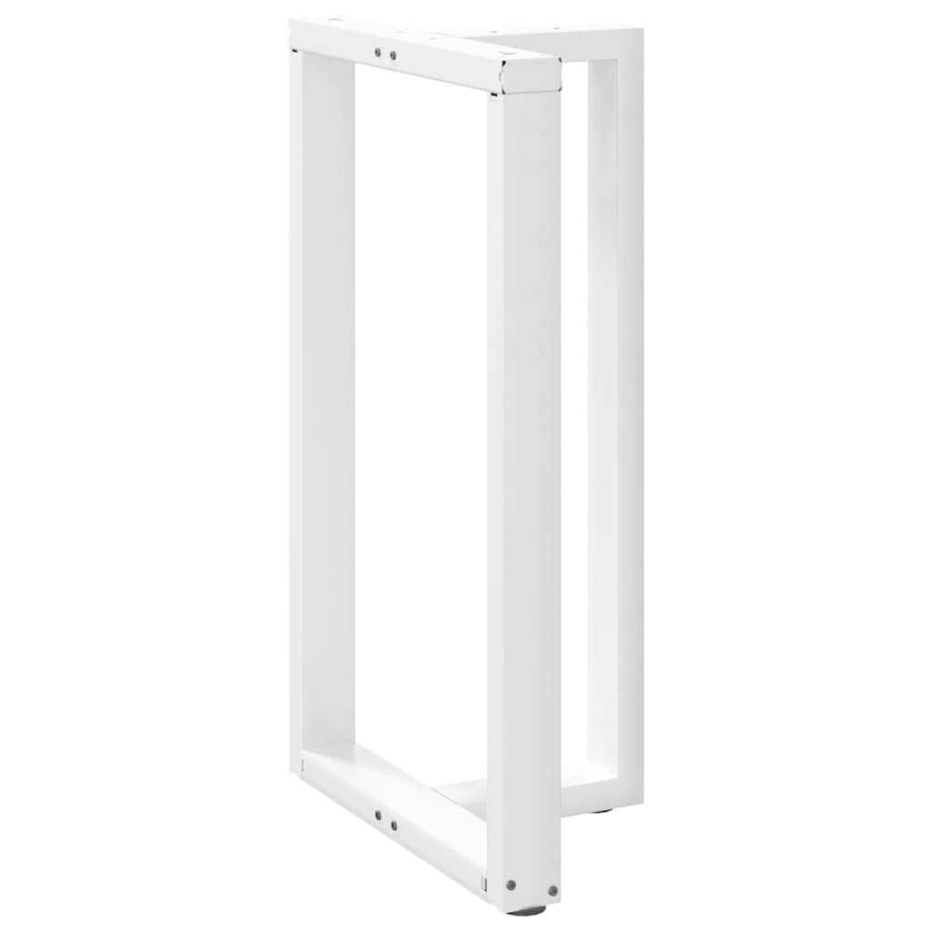 2 db fehér acél bárasztal lábak t-alakú 60x35x(101-102) cm