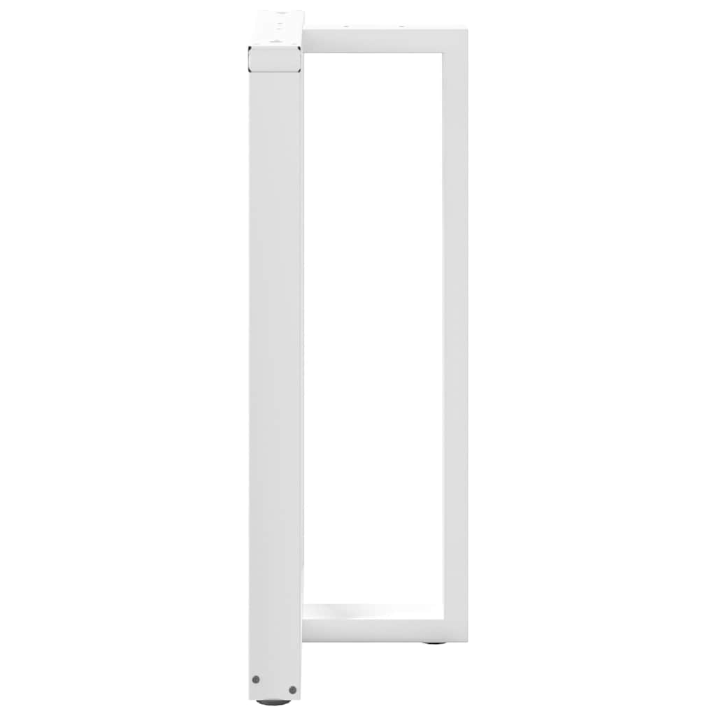 2 db fehér acél bárasztal lábak t-alakú 60x35x(101-102) cm
