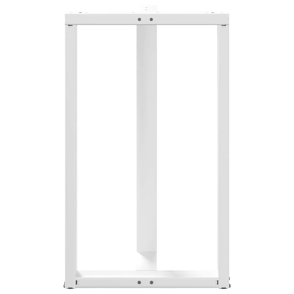 2 db fehér acél bárasztal lábak t-alakú 60x35x(101-102) cm