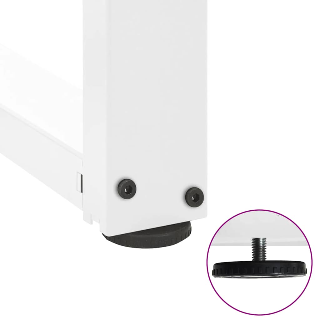 2 db fehér acél bárasztal lábak t-alakú 60x35x(101-102) cm