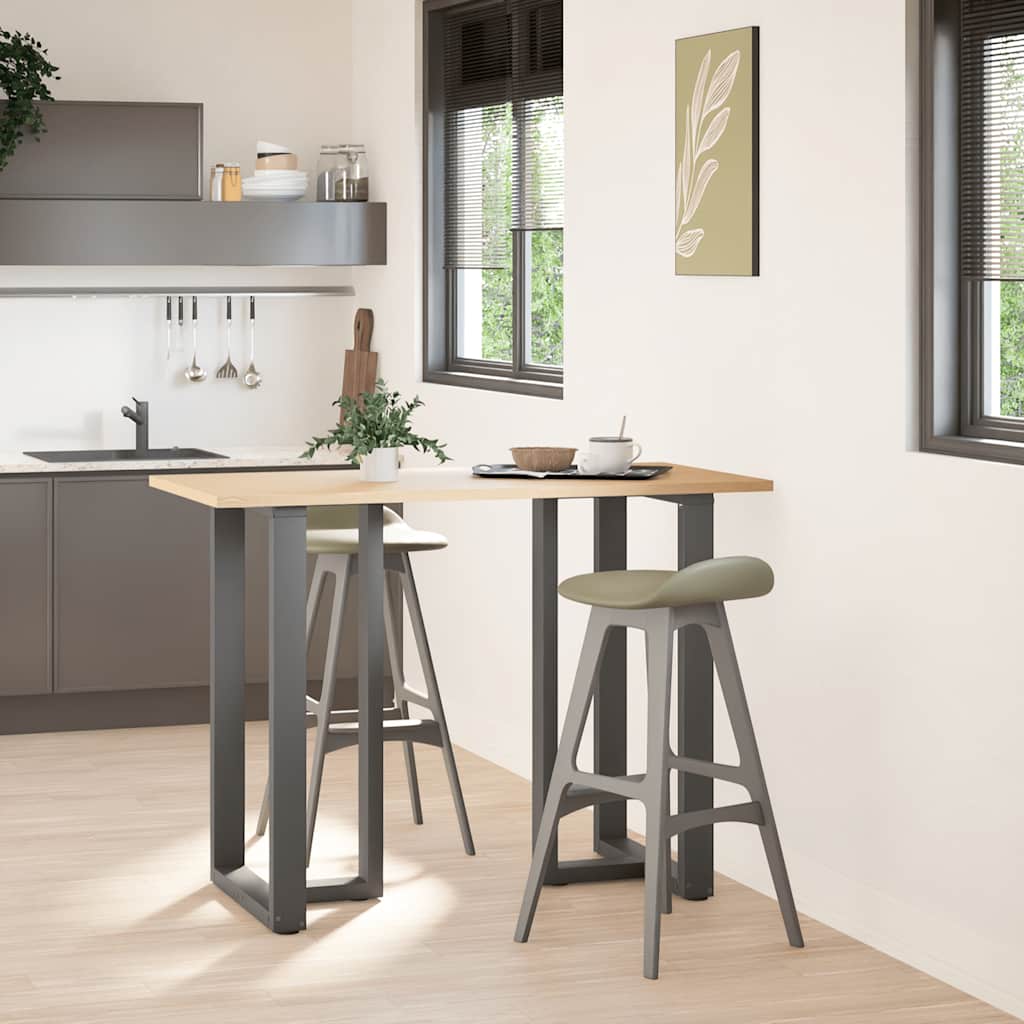2 db antracit acél bárasztal lábak t-alakú 60x35x(101-102) cm