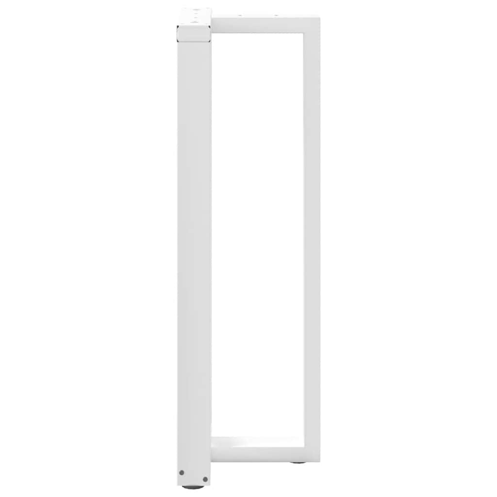 2 db fehér acél bárasztal lábak t-alakú 40x35x(111-112) cm
