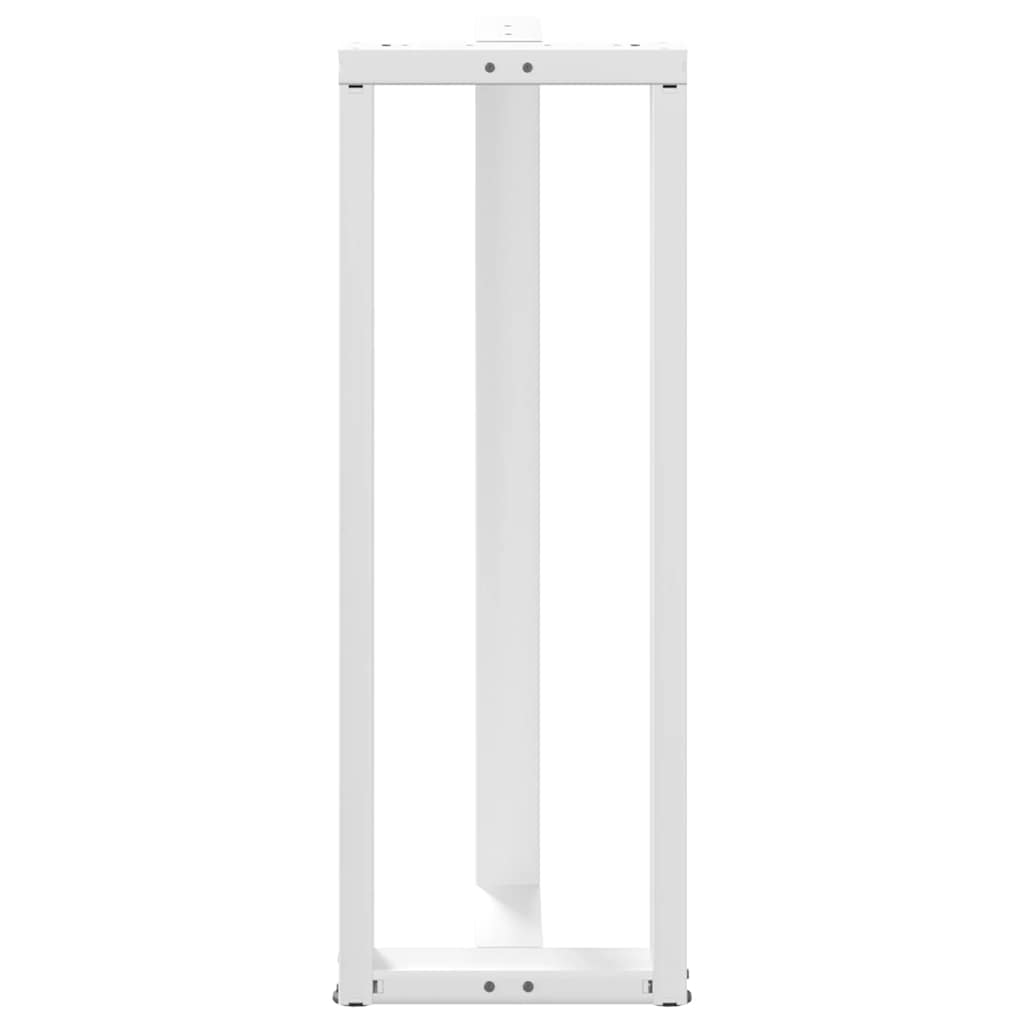 2 db fehér acél bárasztal lábak t-alakú 40x35x(111-112) cm