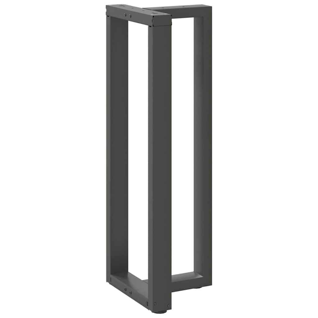 2 db antracit acél bárasztal lábak t-alakú 40x35x(111-112) cm
