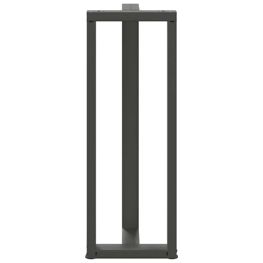 2 db antracit acél bárasztal lábak t-alakú 40x35x(111-112) cm