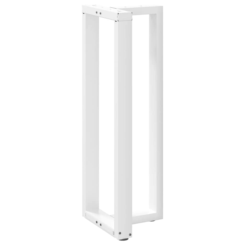 2 db fehér acél bárasztal lábak t-alakú 50x35x(111-112) cm