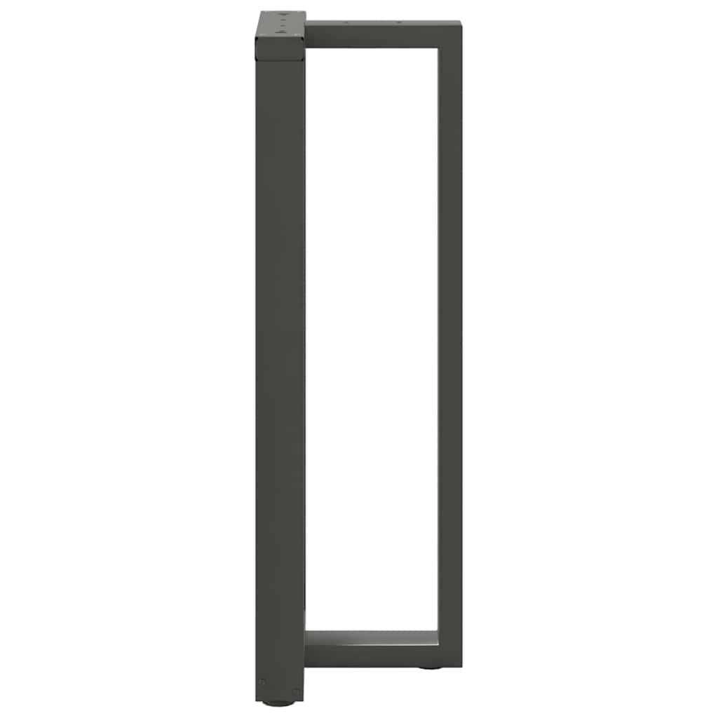 2 db antracit acél bárasztal lábak t-alakú 50x35x(111-112) cm