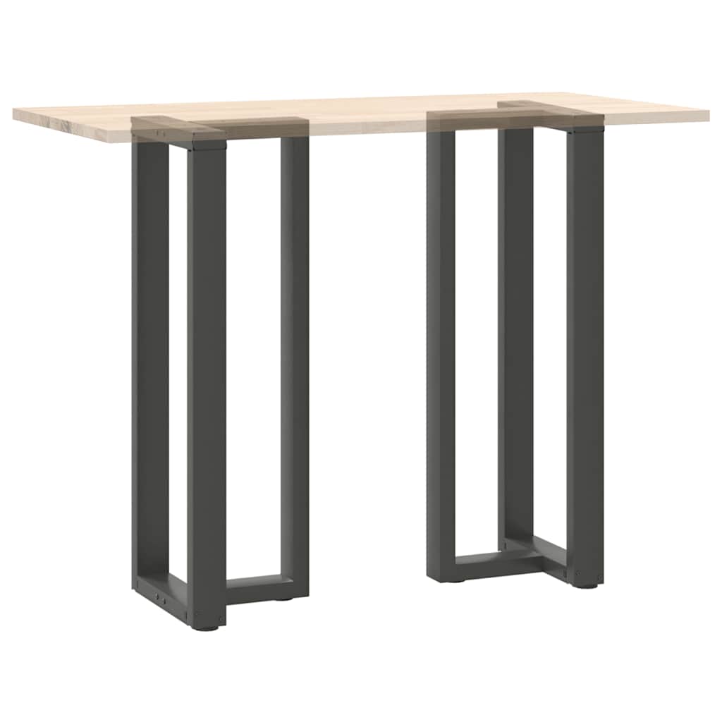 2 db antracit acél bárasztal lábak t-alakú 50x35x(111-112) cm
