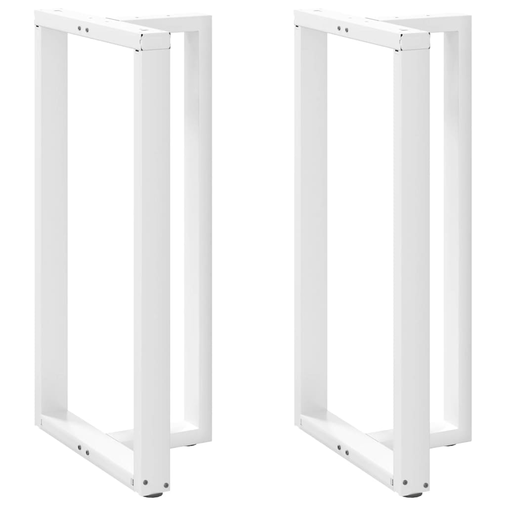2 db fehér acél bárasztal lábak t-alakú 60x35x(111-112) cm
