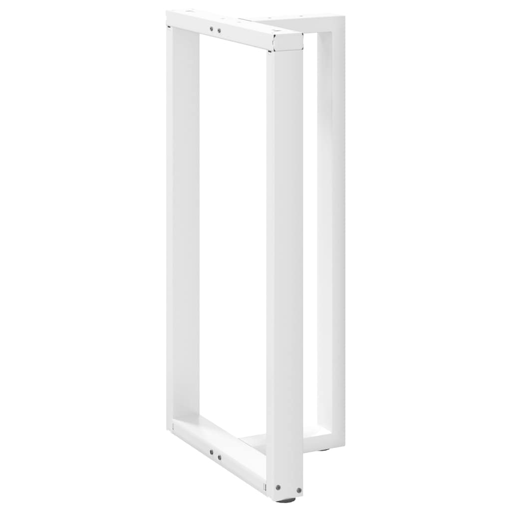 2 db fehér acél bárasztal lábak t-alakú 60x35x(111-112) cm
