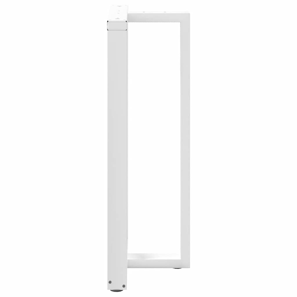 2 db fehér acél bárasztal lábak t-alakú 60x35x(111-112) cm