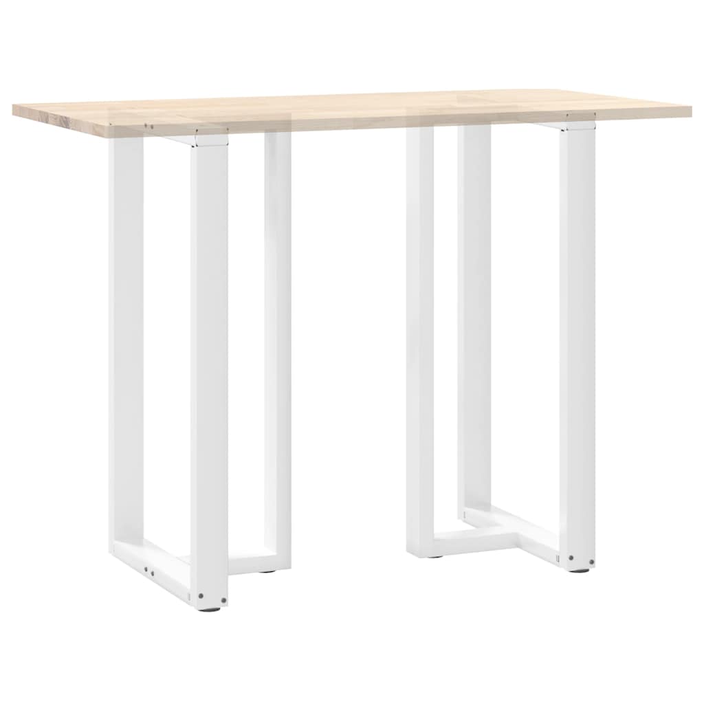 2 db fehér acél bárasztal lábak t-alakú 60x35x(111-112) cm