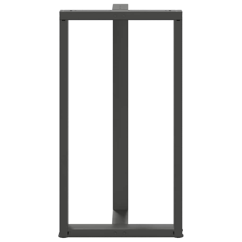2 db antracit acél bárasztal lábak t-alakú 60x35x(111-112) cm