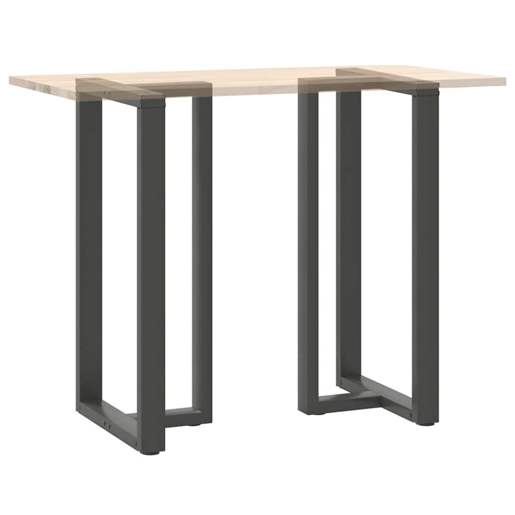 2 db antracit acél bárasztal lábak t-alakú 60x35x(111-112) cm