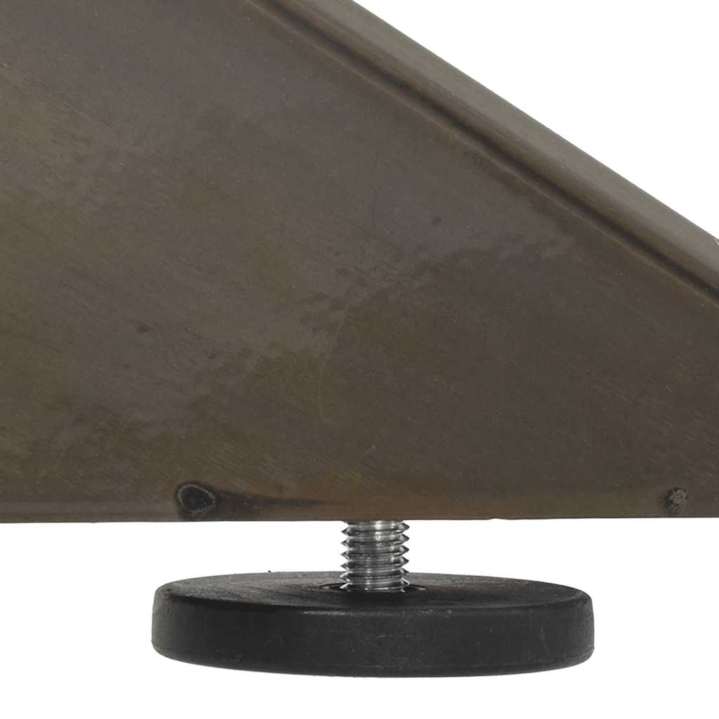 Natúr acél étkezőasztal lábak pók alakú 120x68x(72-73) cm