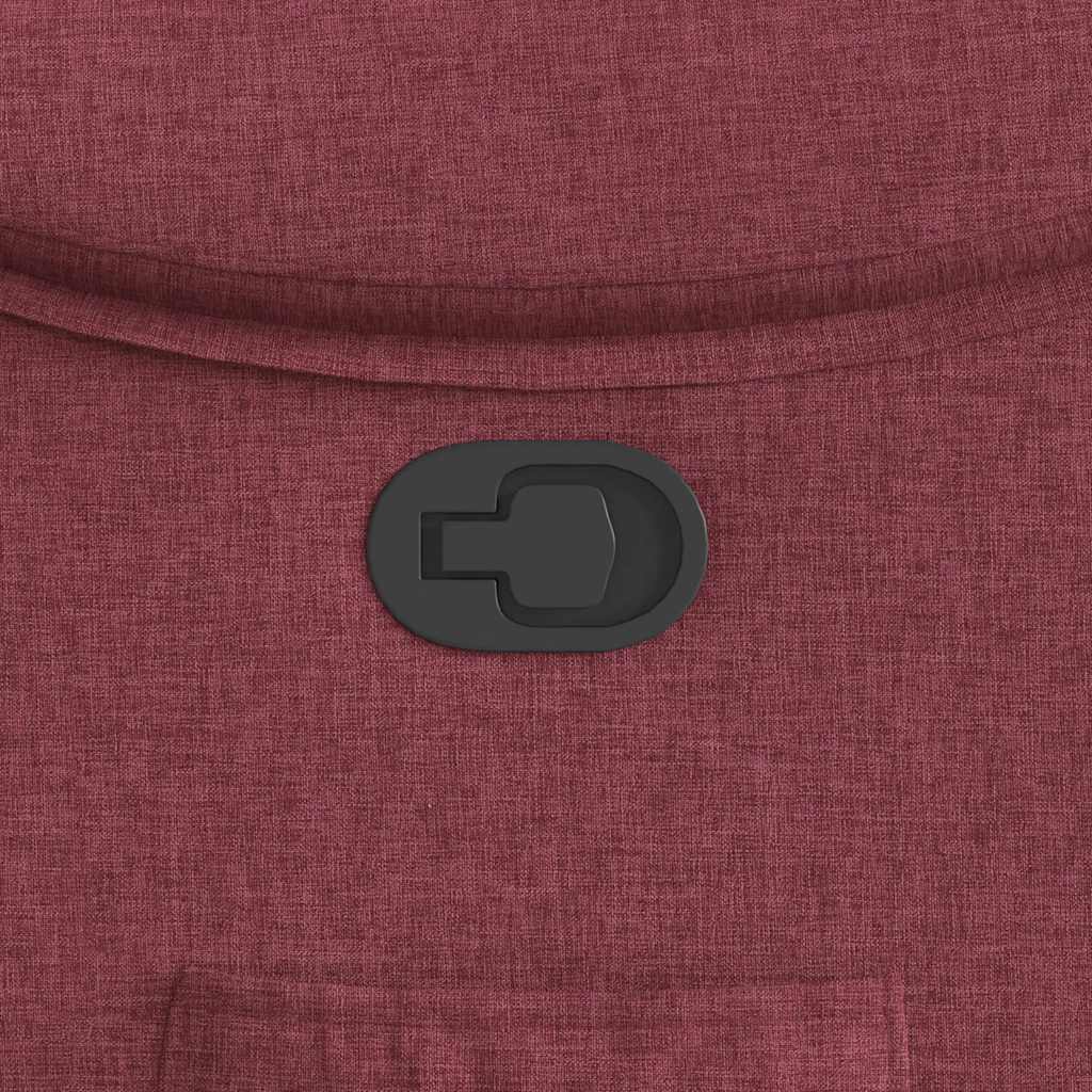 Bordó dönthető szövet fotel