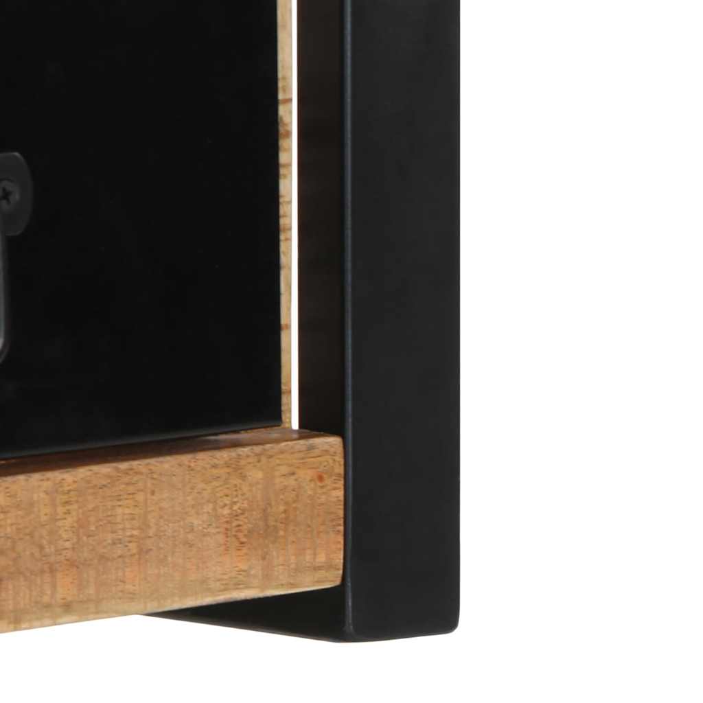 Tv szekrény 100x30x25 cm tömör durva fa mango