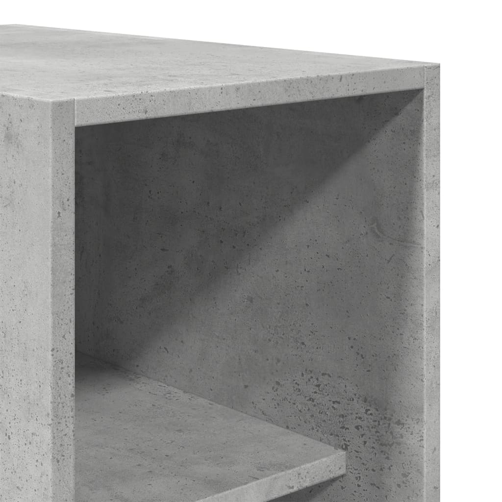 Betonszürke szerelt fa ruhásszekrény 30 x 50 x 200 cm Betonszürke szerelt fa ruhásszekrény 30 x 50 x 200 cm