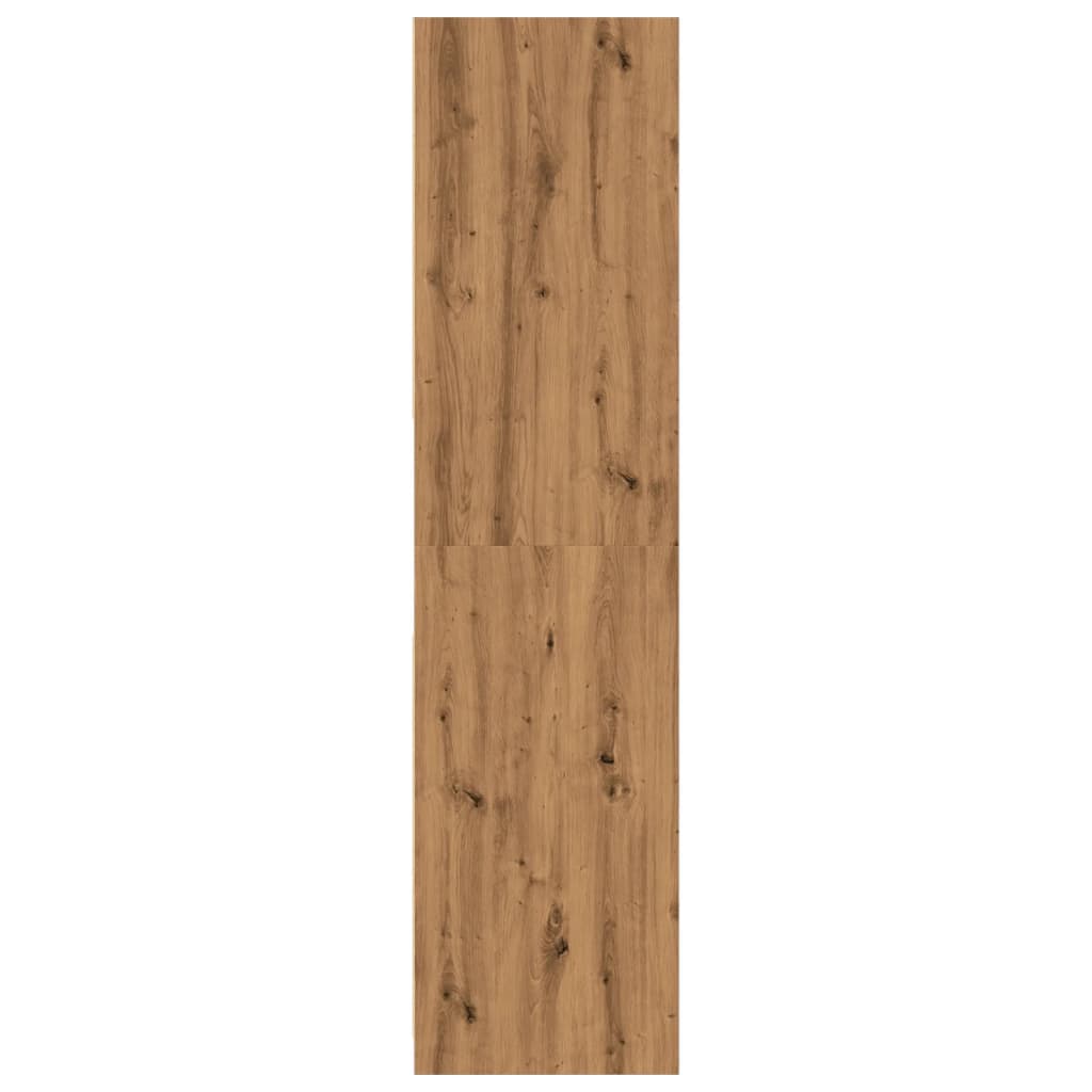 Kézműves tölgy színű szerelt fa ruhásszekrény 80 x 50 x 200 cm Kézműves tölgy színű szerelt fa ruhásszekrény 80 x 50 x 200 cm