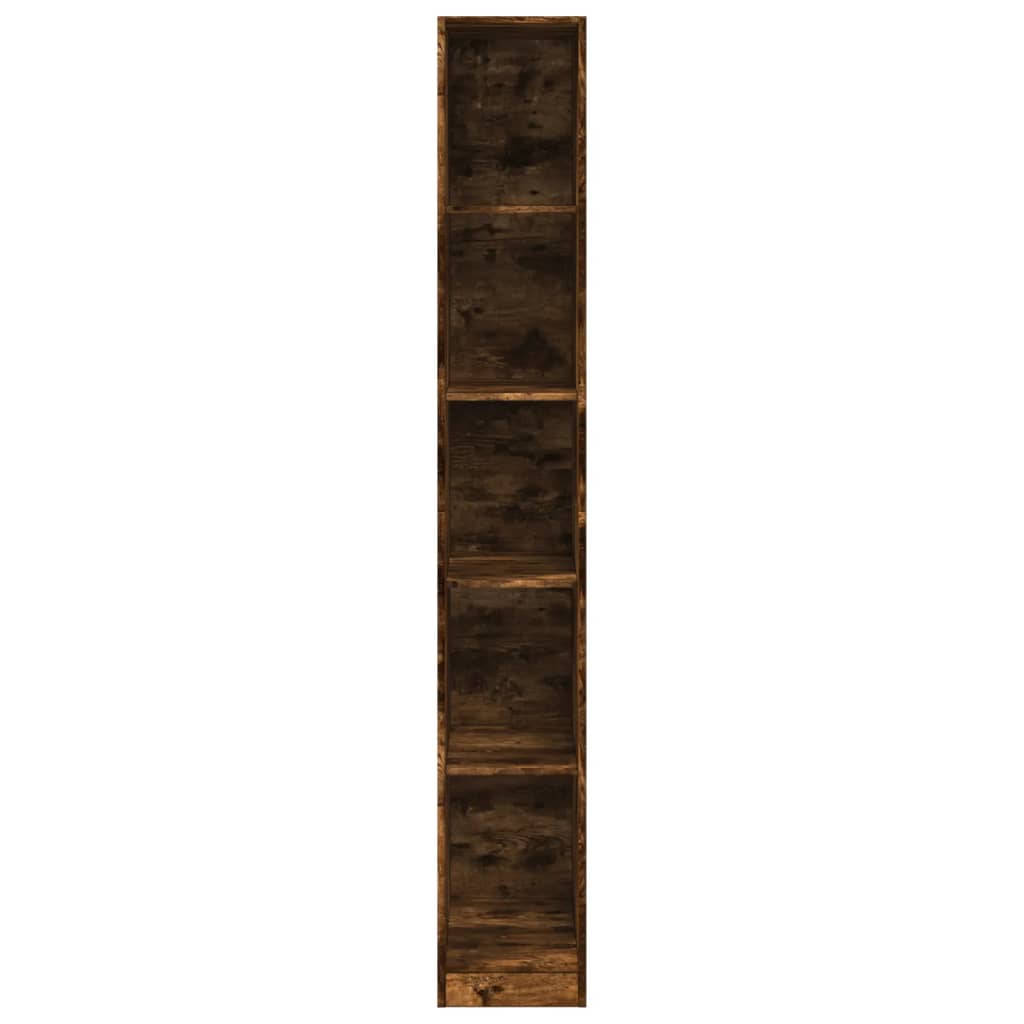 Füstös tölgy színű szerelt fa ruhásszekrény 30 x 50 x 200 cm Füstös tölgy színű szerelt fa ruhásszekrény 30 x 50 x 200 cm