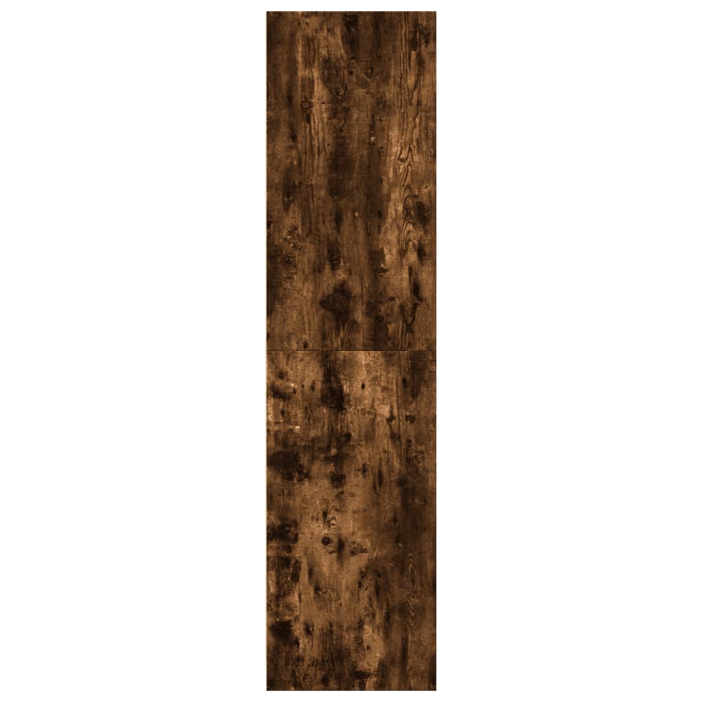 Füstös tölgy színű szerelt fa ruhásszekrény 30 x 50 x 200 cm Füstös tölgy színű szerelt fa ruhásszekrény 30 x 50 x 200 cm