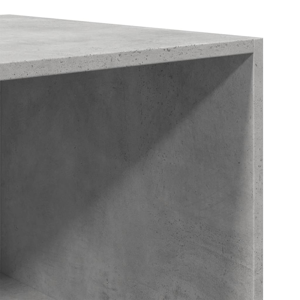 Betonszürke szerelt fa ruhásszekrény 50 x 50 x 200 cm
