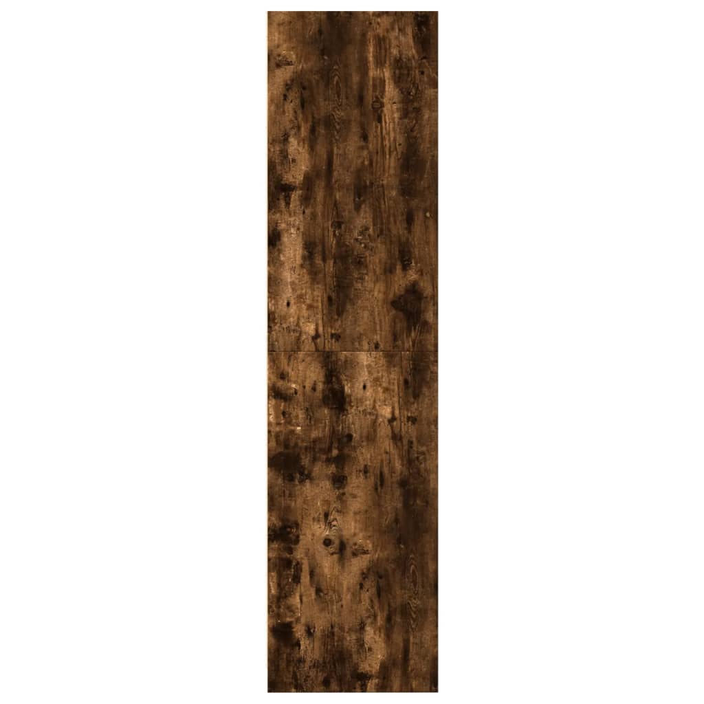 Tölgy színű szerelt fa ruhásszekrény 50 x 50 x 200 cm
