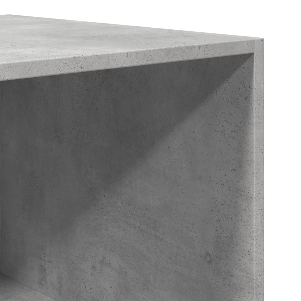Betonszürke szerelt fa ruhásszekrény 80 x 50 x 200 cm
