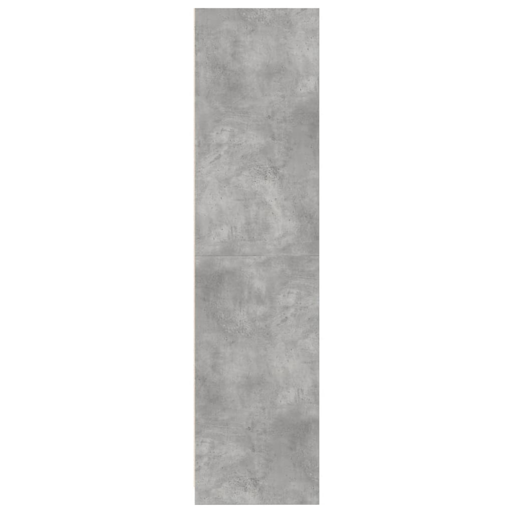 Betonszürke forgácslap ruhásszekrény 100 x 50 x 200 cm Betonszürke forgácslap ruhásszekrény 100 x 50 x 200 cm