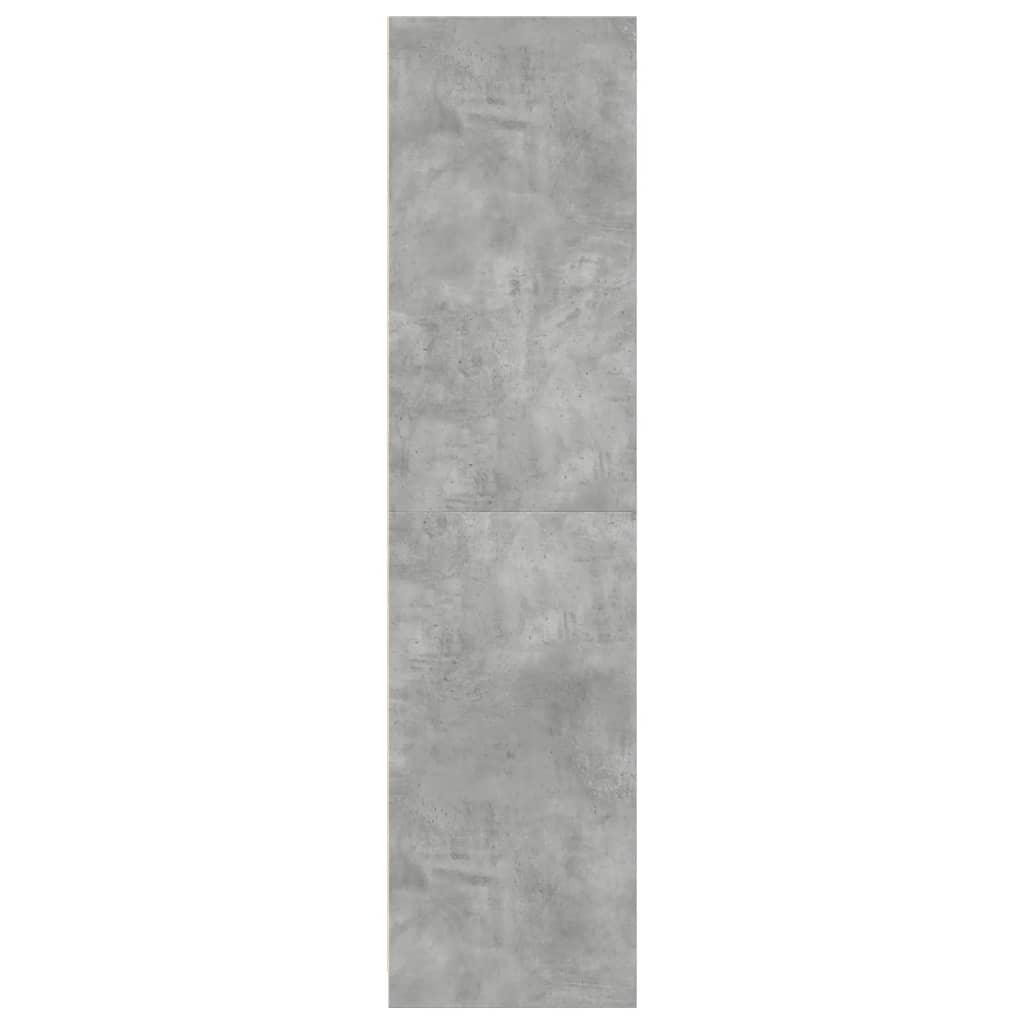 Betonszürke szerelt fa ruhásszekrény 30 x 50 x 200 cm Betonszürke szerelt fa ruhásszekrény 30 x 50 x 200 cm