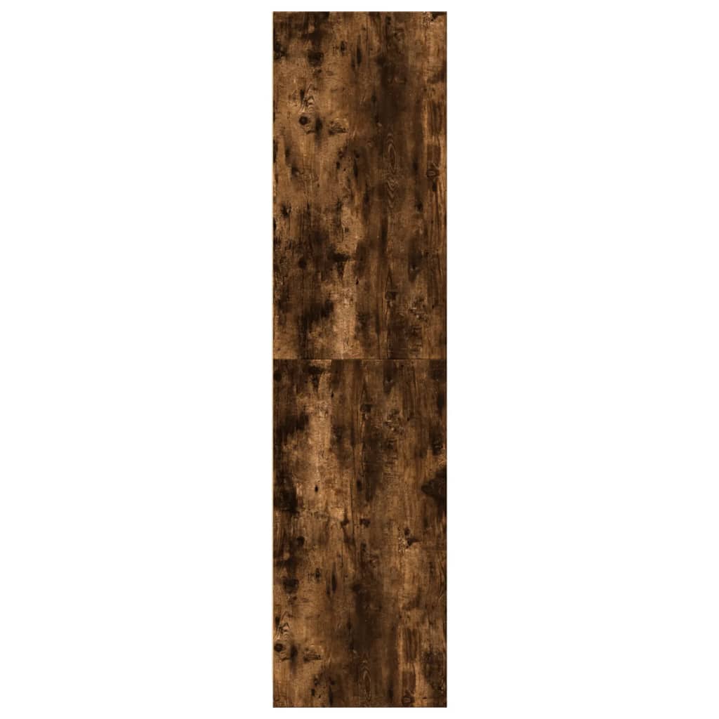 Füstös tölgy színű szerelt fa ruhásszekrény 30 x 50 x 200 cm Füstös tölgy színű szerelt fa ruhásszekrény 30 x 50 x 200 cm