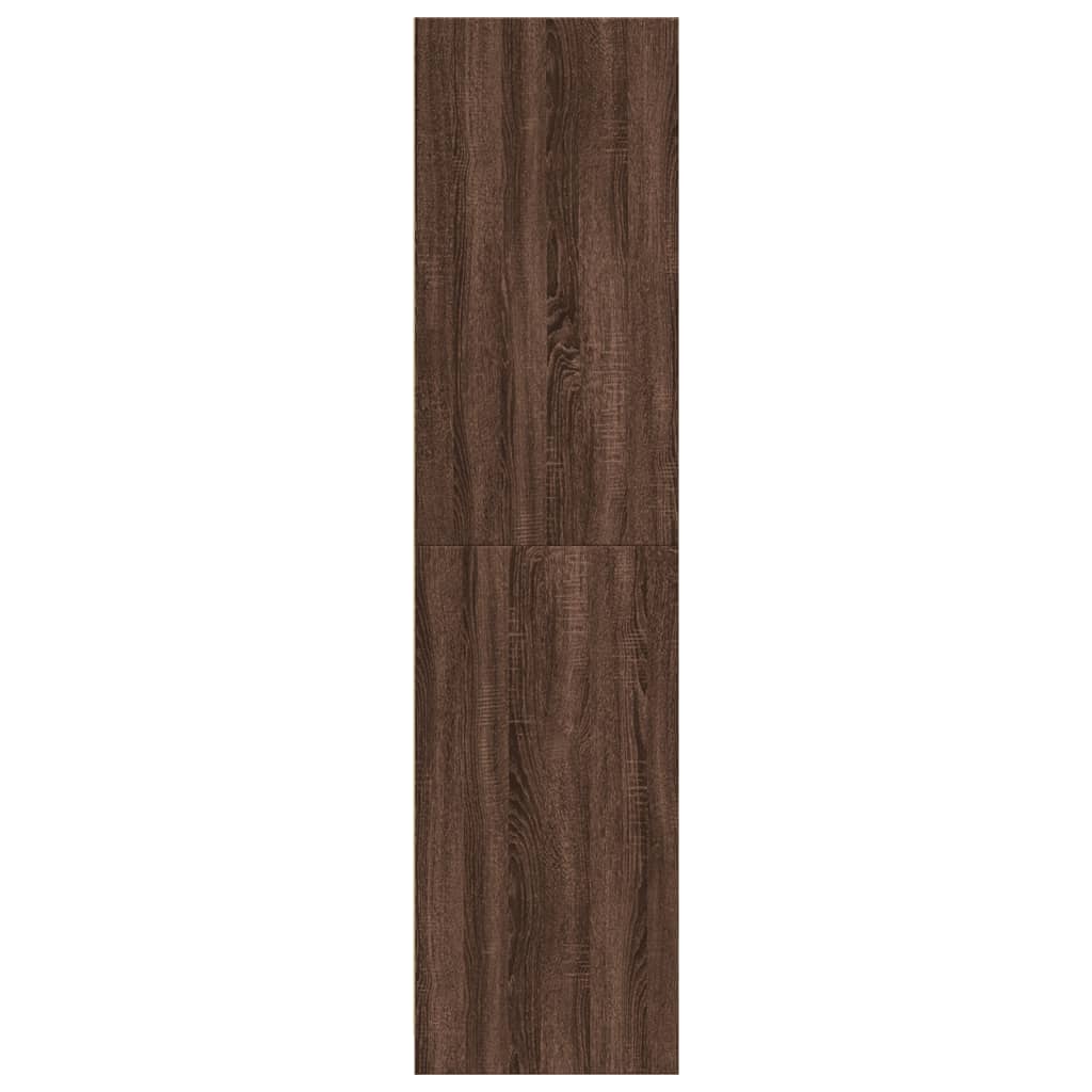 Barna tölgy színű szerelt fa ruhásszekrény 30 x 50 x 200 cm Barna tölgy színű szerelt fa ruhásszekrény 30 x 50 x 200 cm