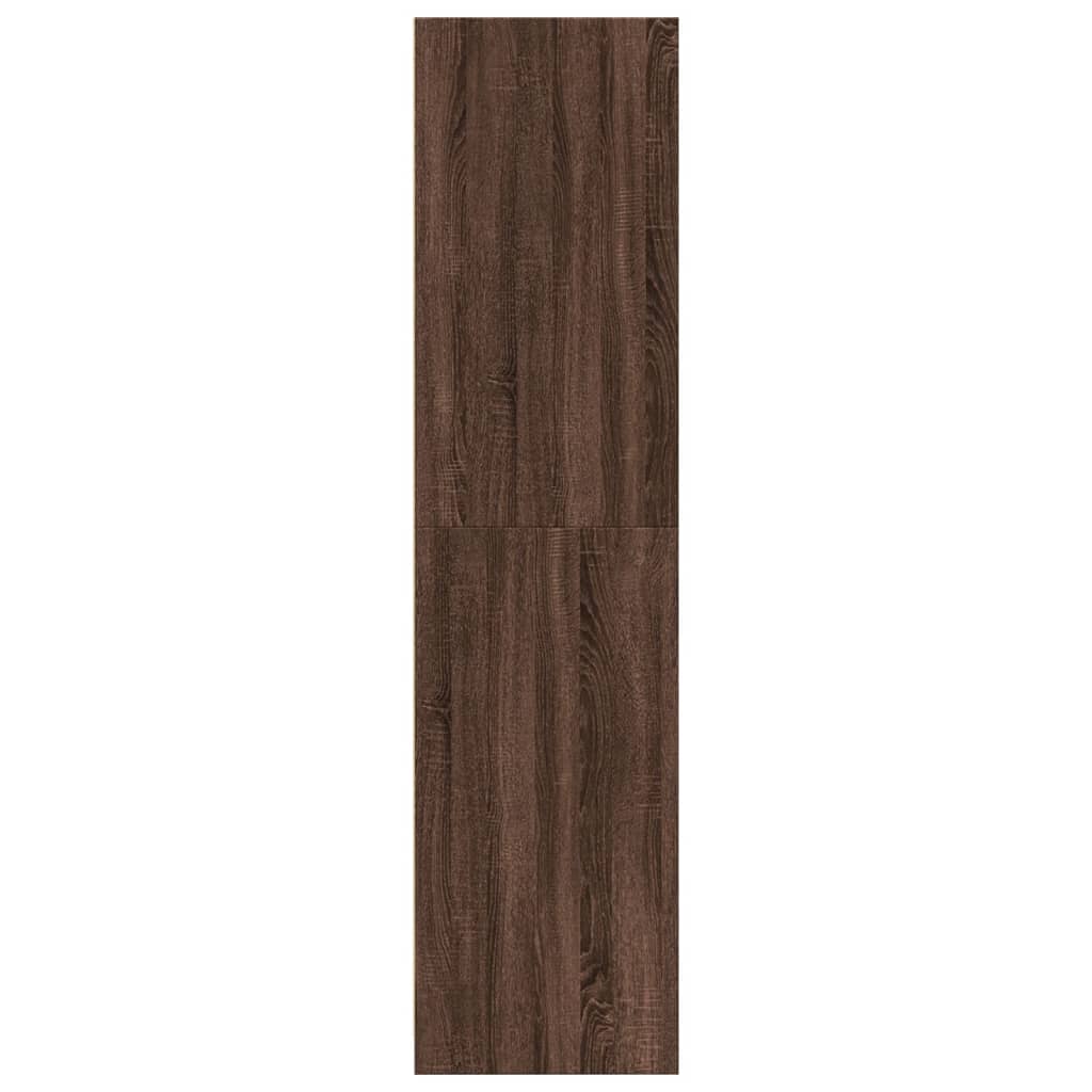 Barna tölgy színű szerelt fa ruhásszekrény 80 x 50 x 200 cm Barna tölgy színű szerelt fa ruhásszekrény 80 x 50 x 200 cm