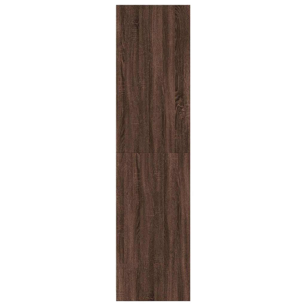 Barna tölgy színű szerelt fa ruhásszekrény 30 x 50 x 200 cm Barna tölgy színű szerelt fa ruhásszekrény 30 x 50 x 200 cm
