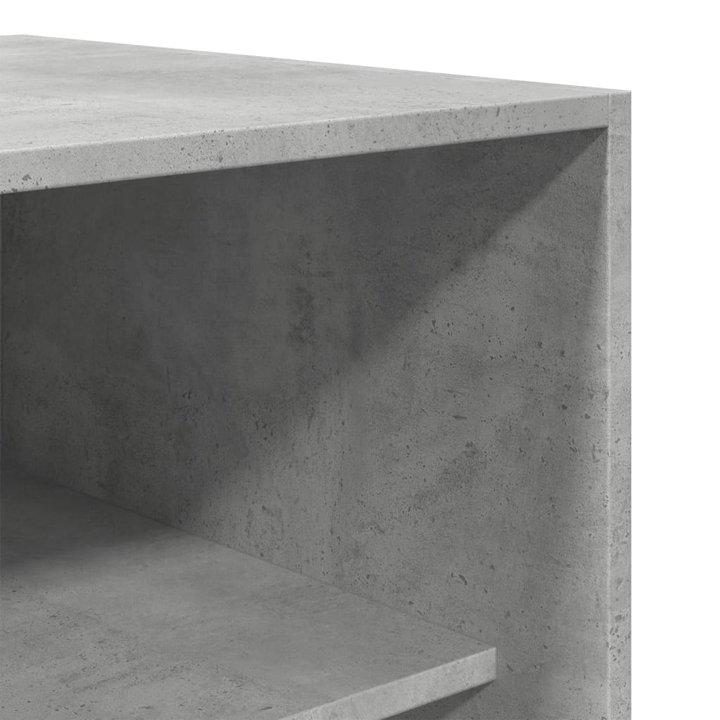 Betonszürke szerelt fa ruhásszekrény 50 x 50 x 200 cm Betonszürke szerelt fa ruhásszekrény 50 x 50 x 200 cm