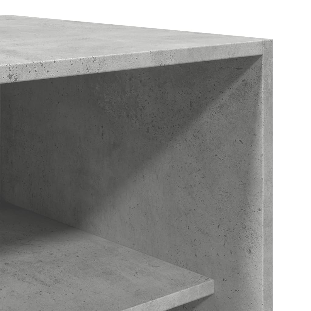 Betonszürke forgácslap ruhásszekrény 100 x 50 x 200 cm