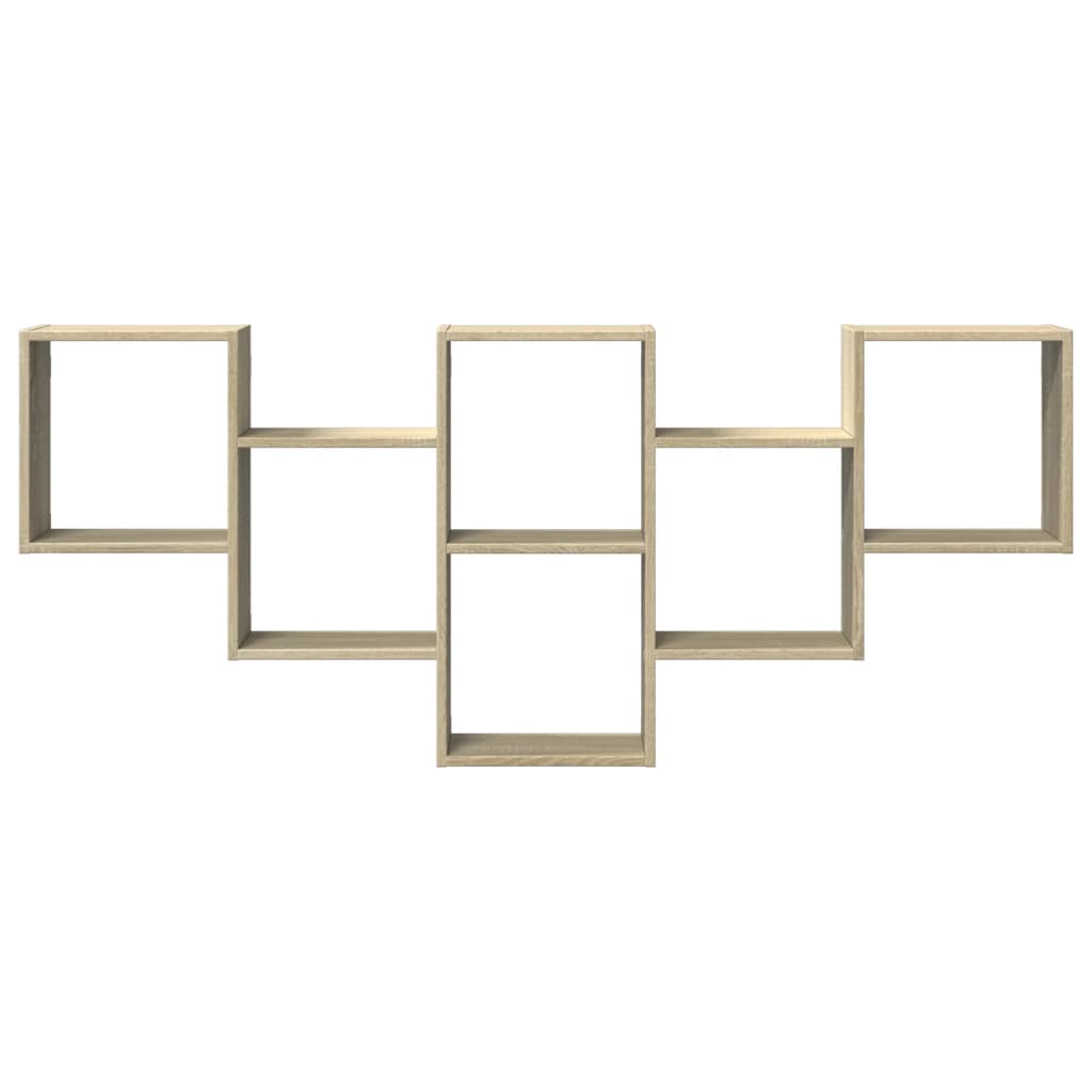 Sonoma tölgy színű szerelt fa fali polc 159 x 18 x 66 cm