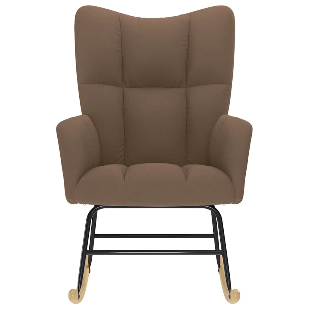 Barna szövet hintaszék