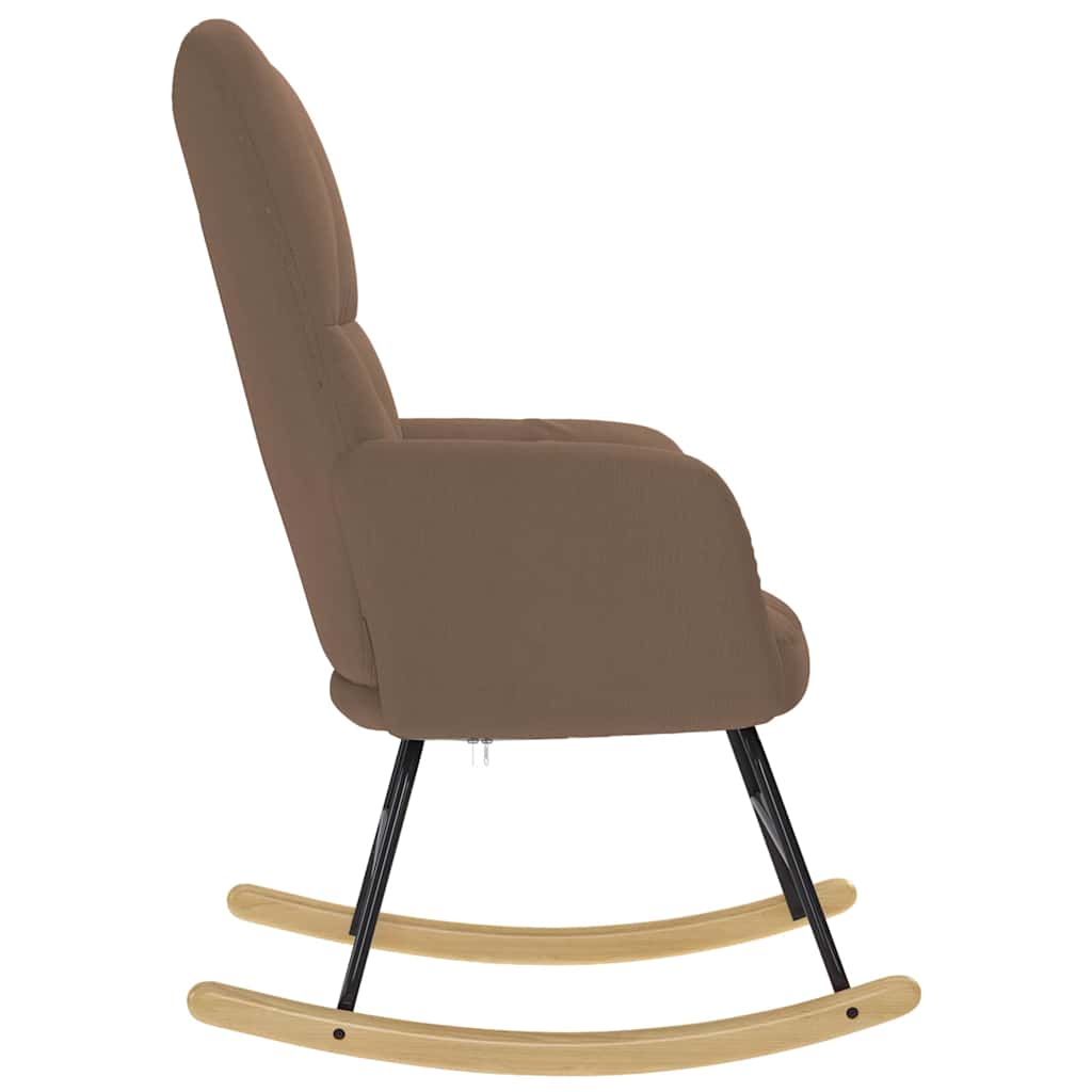 Barna szövet hintaszék