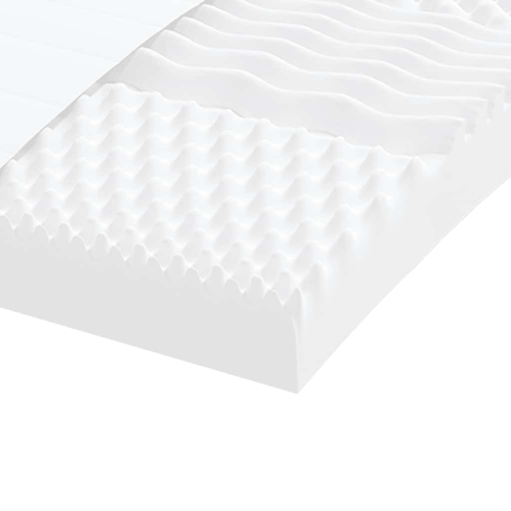 Fehér 7 zónás 20 ild keménységű habmatrac 200 x 220 cm