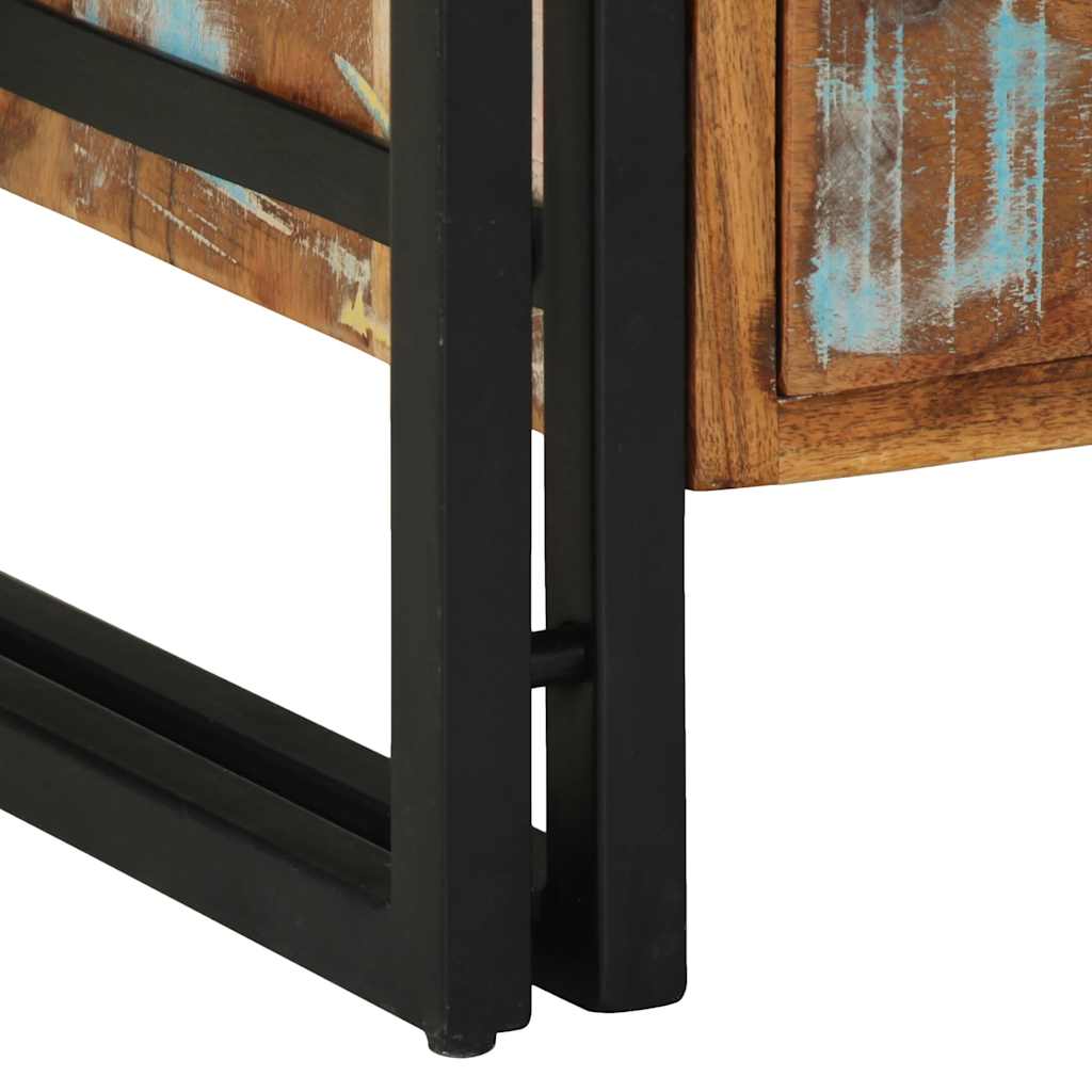 Tömör újrahasznosított fa éjjeliszekrény 40x40x59 cm